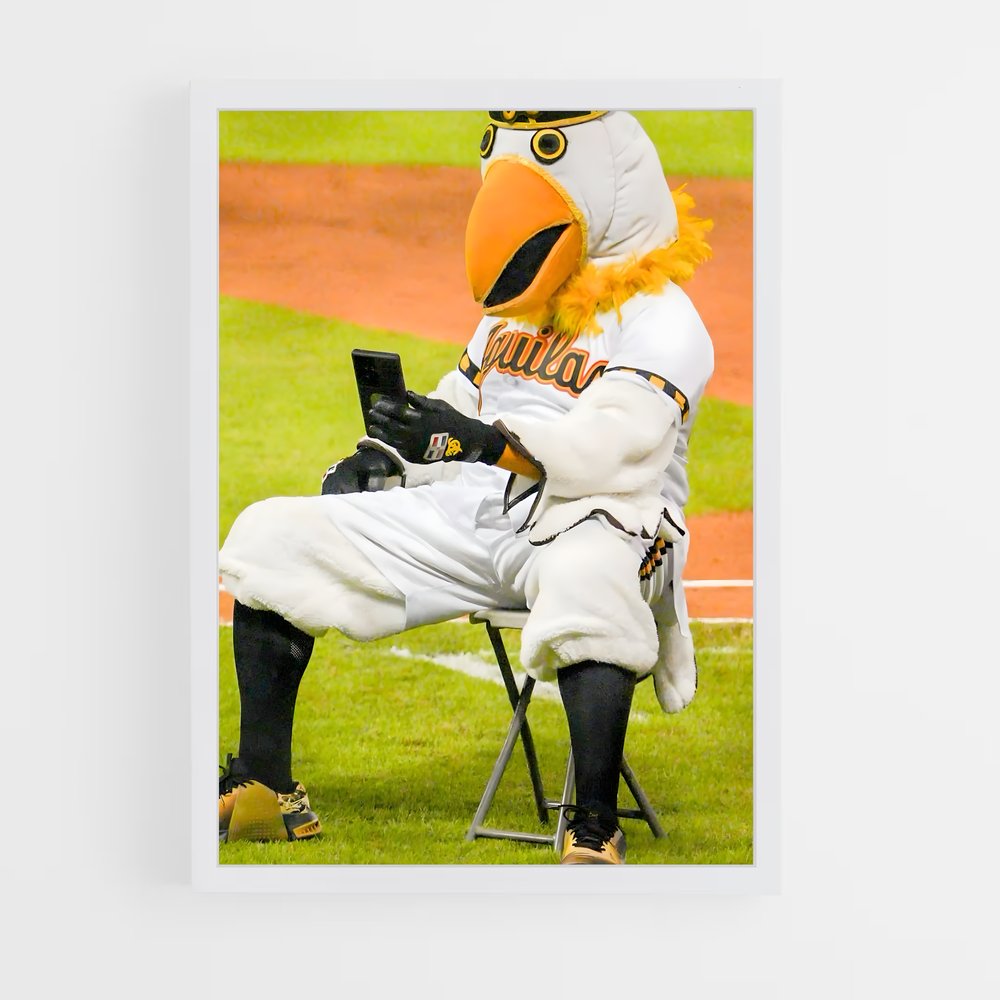 Poster Mascotte des Aigles – affiche Baseball (vue 3)